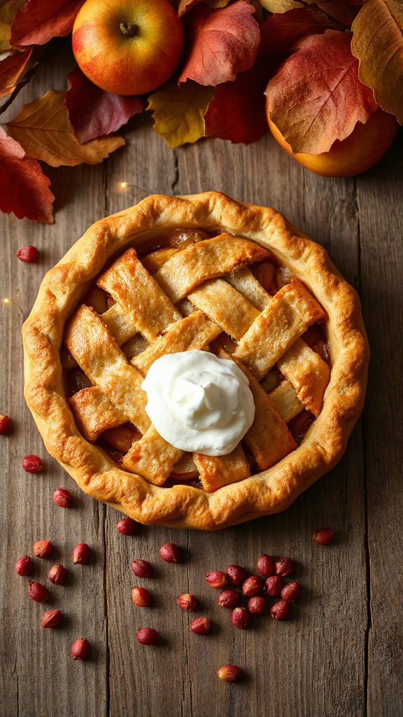 pink peppercorn apple pie