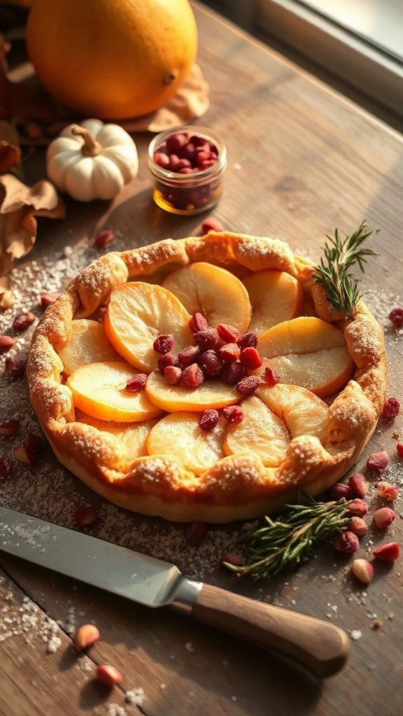 pink peppercorn pear tart