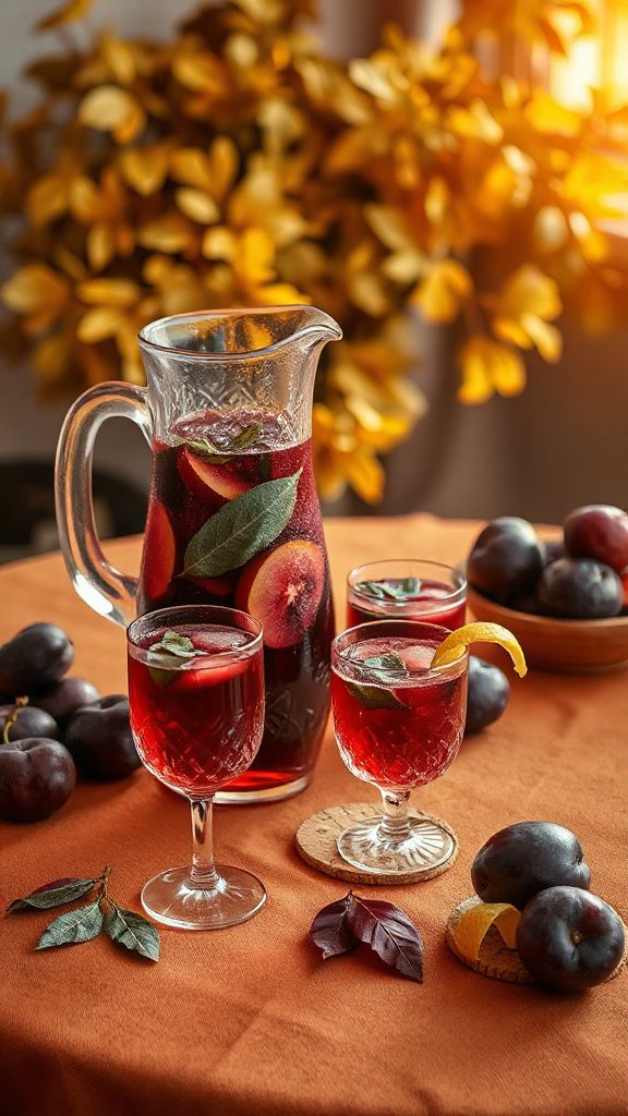 plum and sage cocktail delight