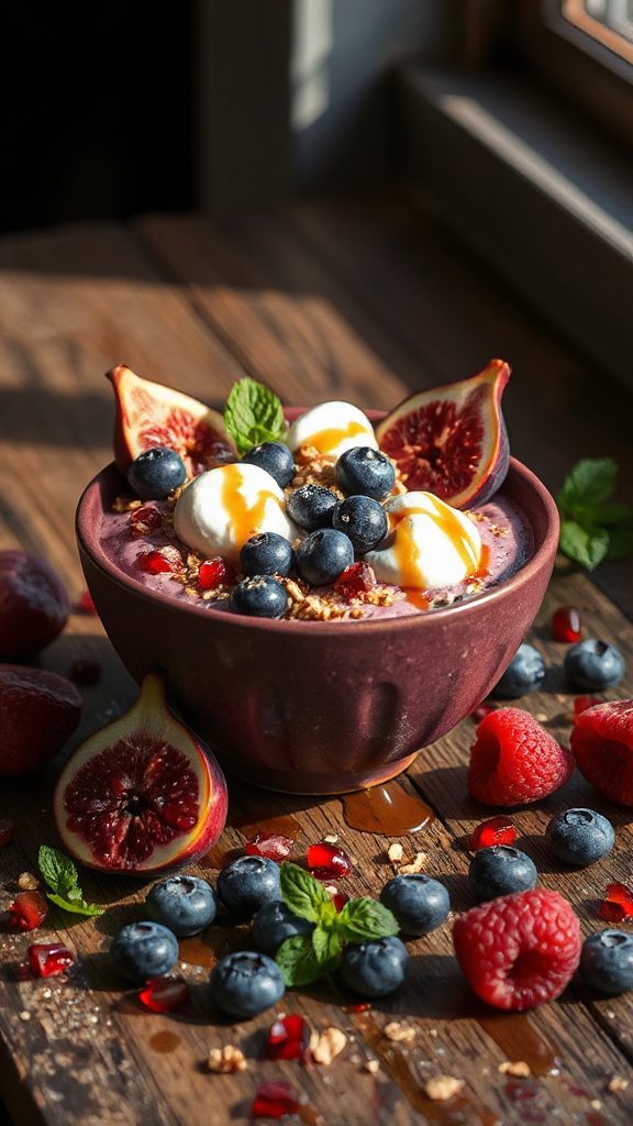 pomegranate berry smoothie bowl pomegranate berry smoothie bowl
