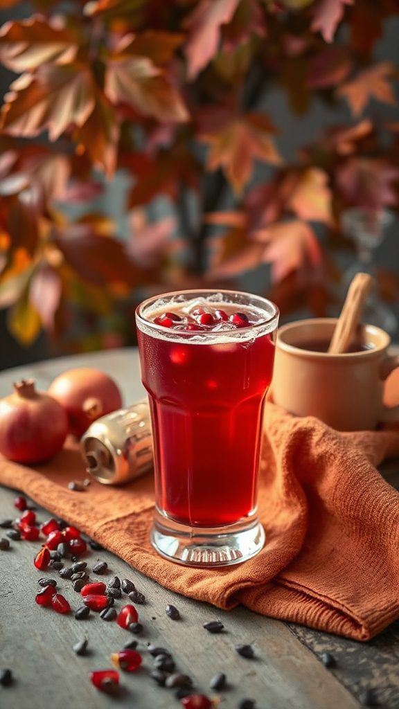 pomegranate cocktail with nigella