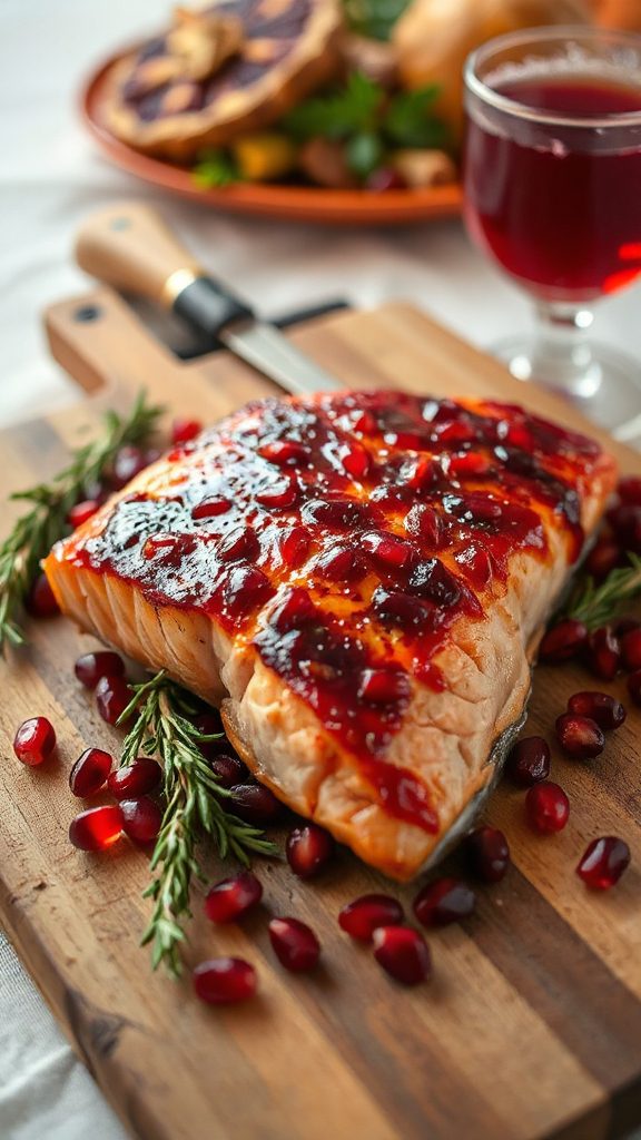 pomegranate glazed salmon recipe