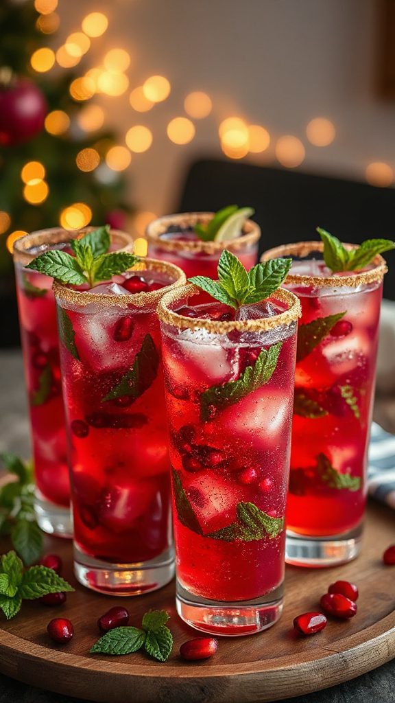 pomegranate infused holiday cocktail pomegranate infused holiday cocktail