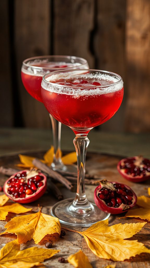 pomegranate infused spicy cocktail