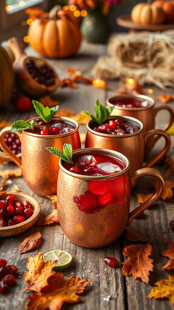 pomegranate infused vodka cocktail