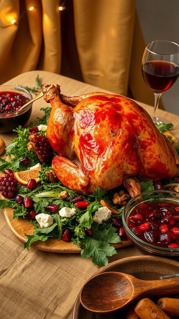 pomegranate marinated thanksgiving turkey