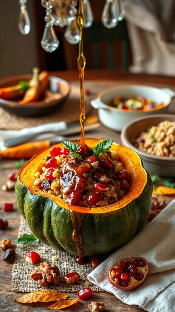 pomegranate molasses acorn squash