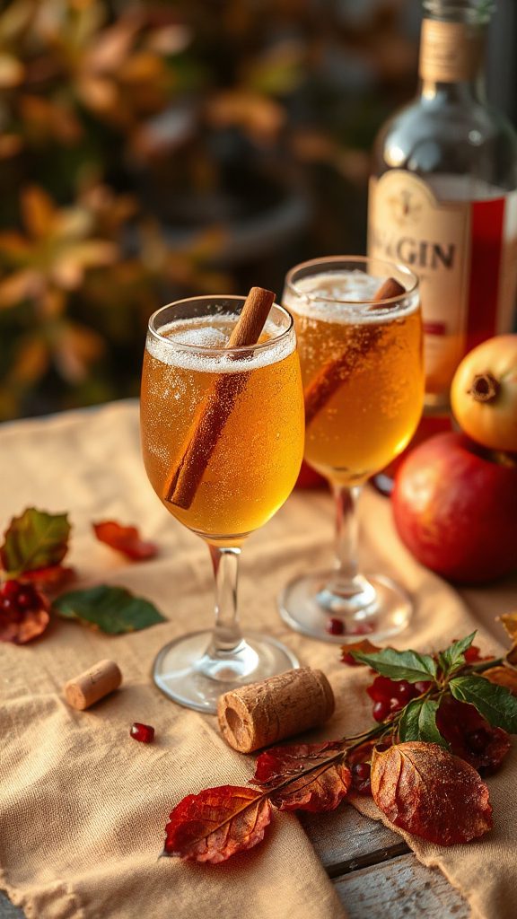 pomegranate sassafras fizz cocktail