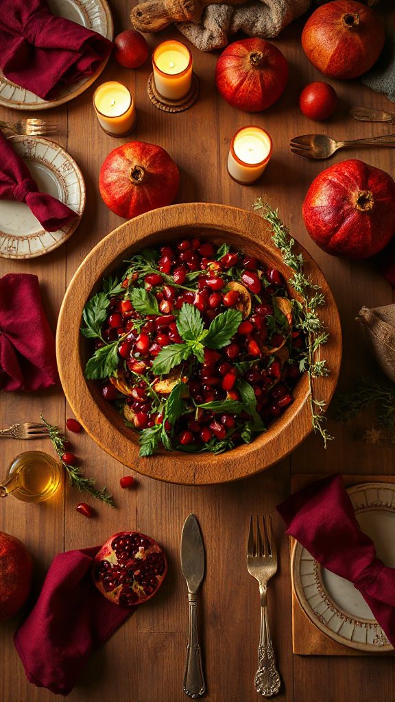 pomegranate silphium salad recipe