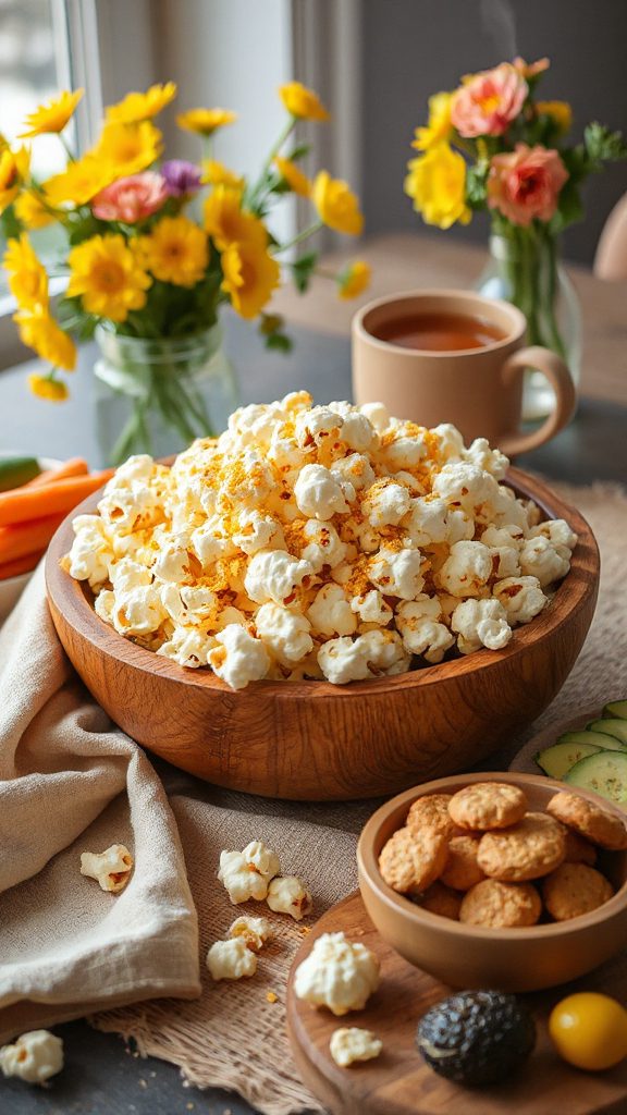 popcorn with nutritional yeast popcorn with nutritional yeast