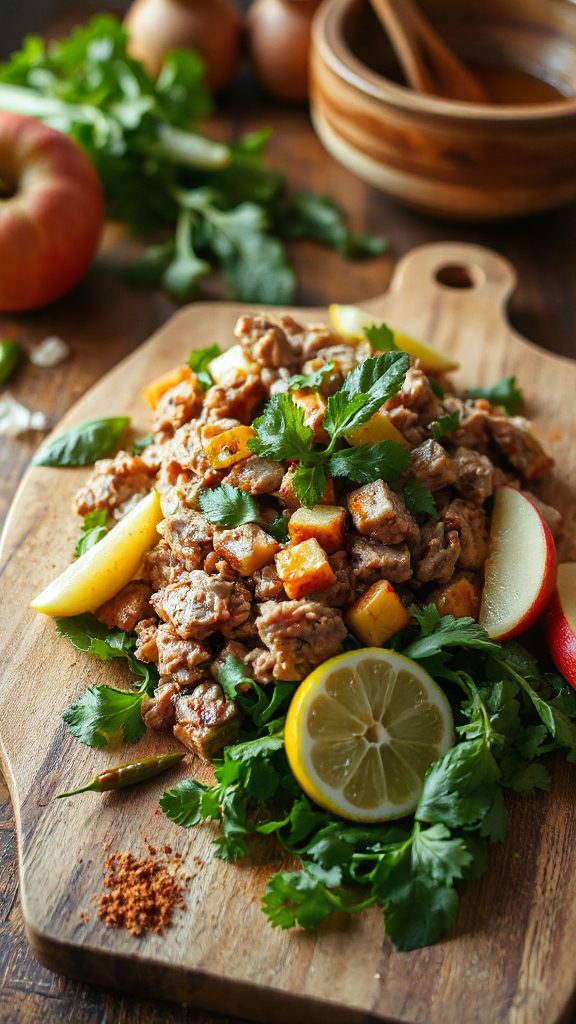 pork and apple salad