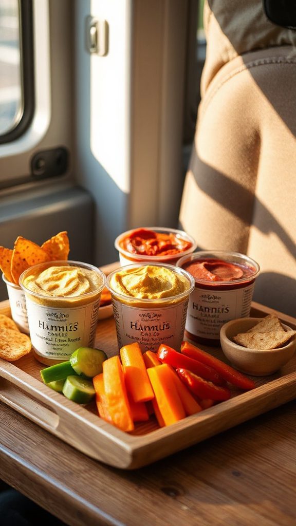 portable healthy hummus snacks