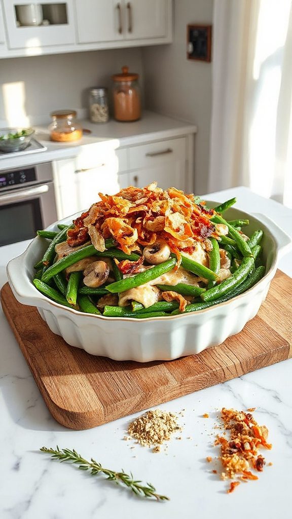 prepare green bean casserole