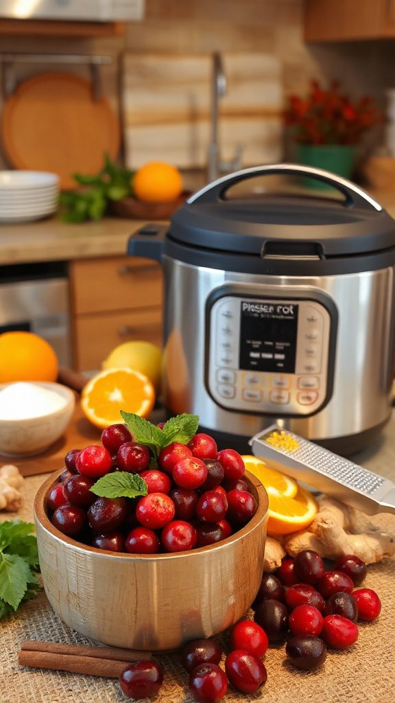 pressure cooker cranberry sauce