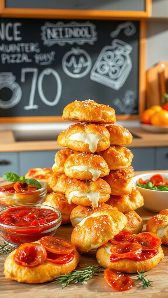 pretzel pizza snack bites