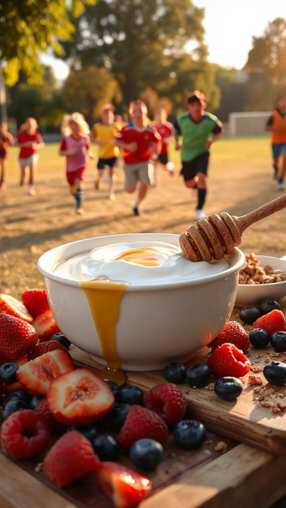 protein packed greek yogurt parfait