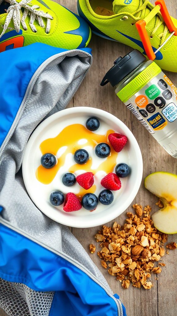 protein packed greek yogurt parfait
