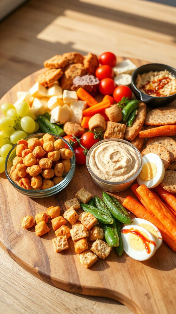 protein rich snack board recipe