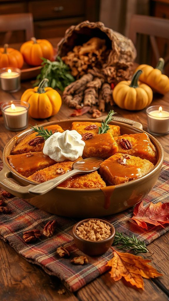 pumpkin bread pudding delight