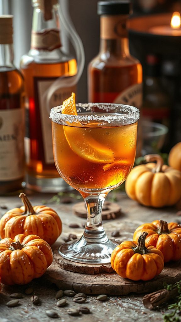 pumpkin caramel autumn cocktails