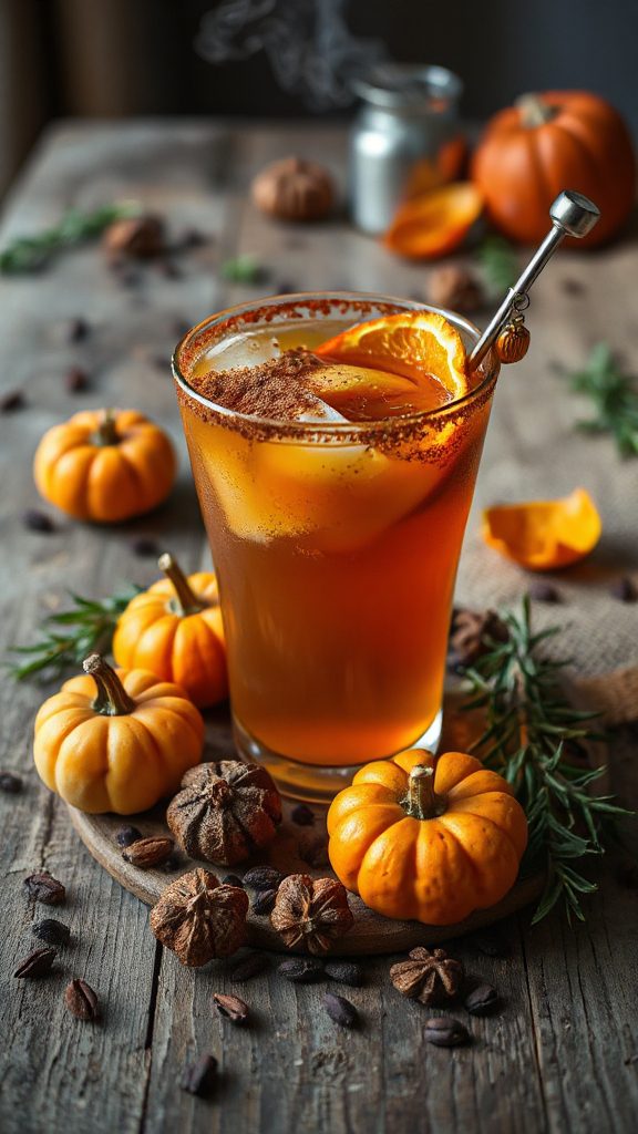 pumpkin cardamom rum cocktail pumpkin cardamom rum cocktail