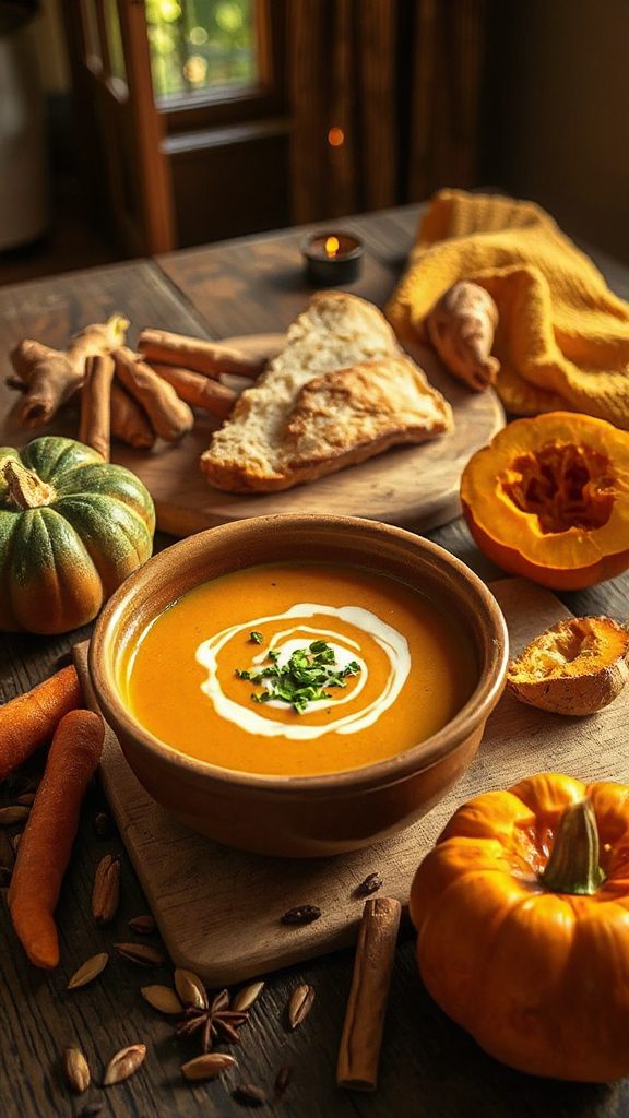 pumpkin carrot ginger soup