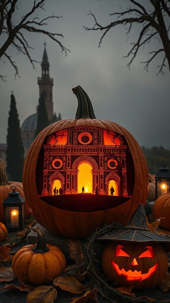 pumpkin carving and roasting