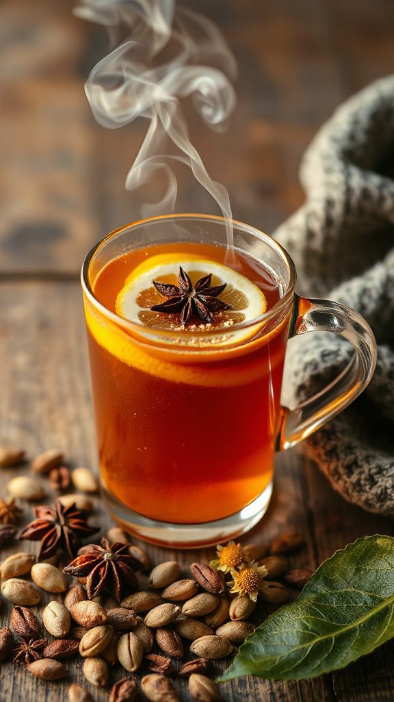 pumpkin chai spiced hot toddy