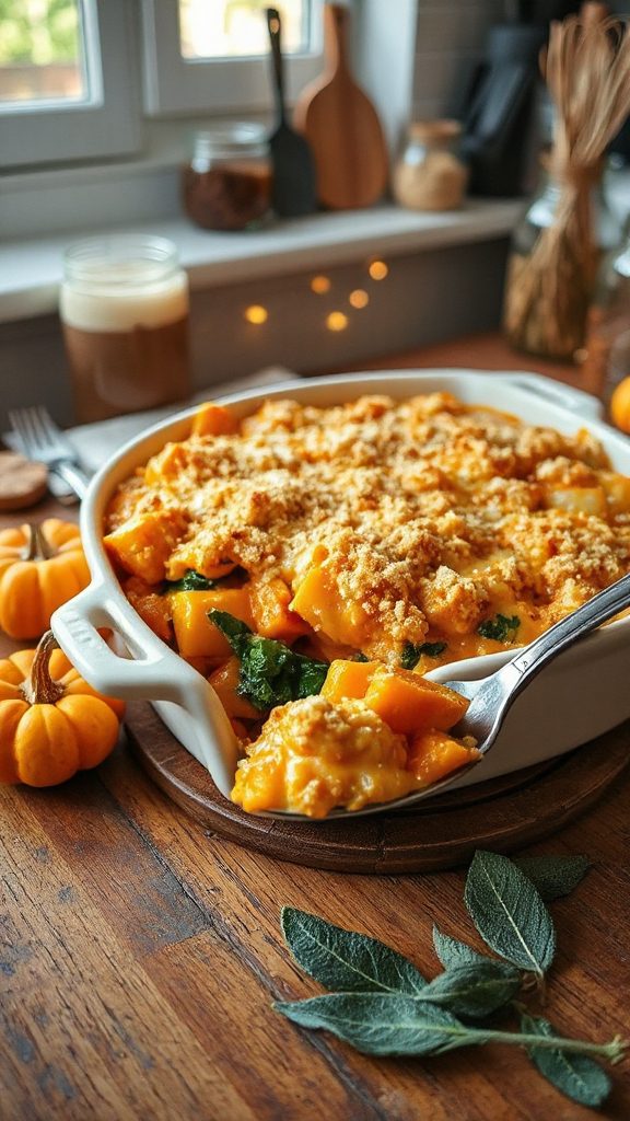 pumpkin cheese macaroni casserole