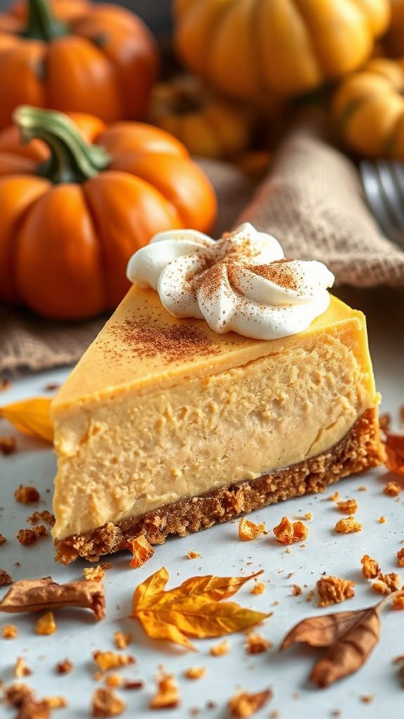 pumpkin cheesecake gingersnap crust