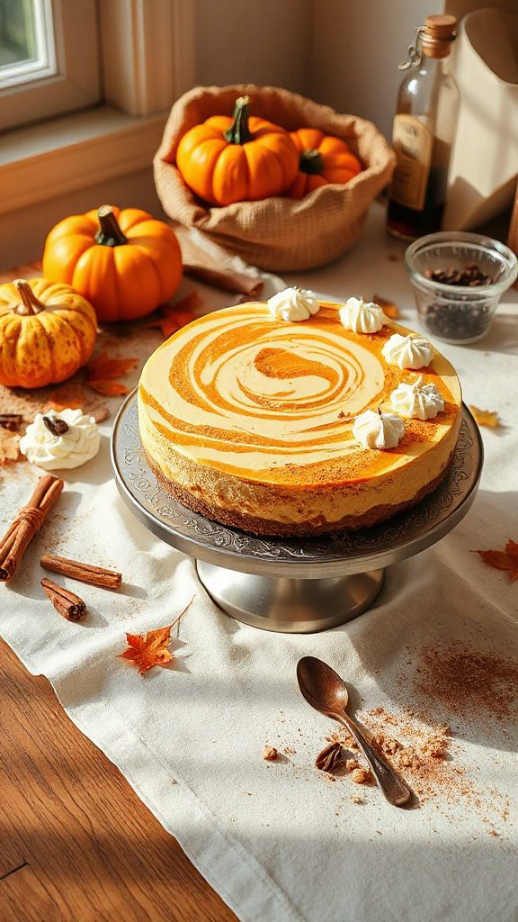pumpkin cheesecake with cream cheese