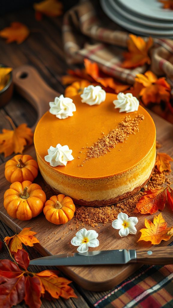 pumpkin cheesecake with jasmine