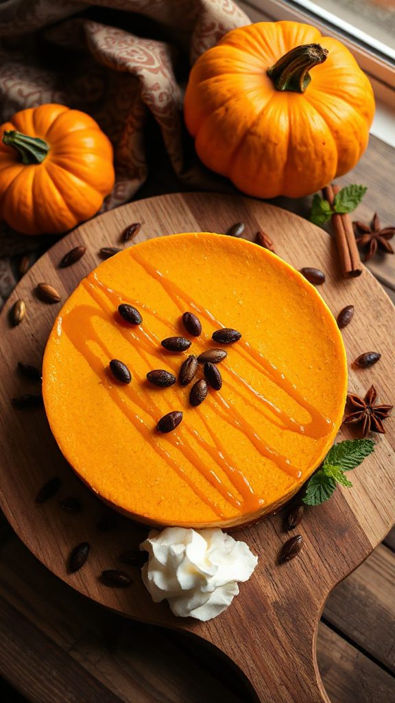 pumpkin cheesecake with spice