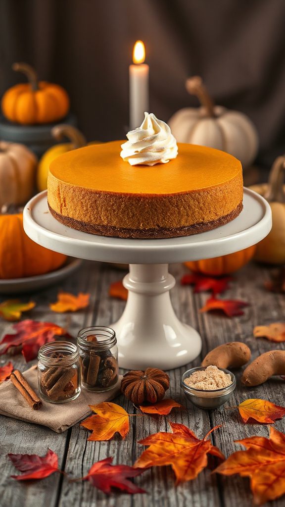 pumpkin cheesecake with spices