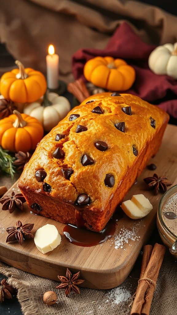 pumpkin chocolate chip bread pumpkin chocolate chip bread