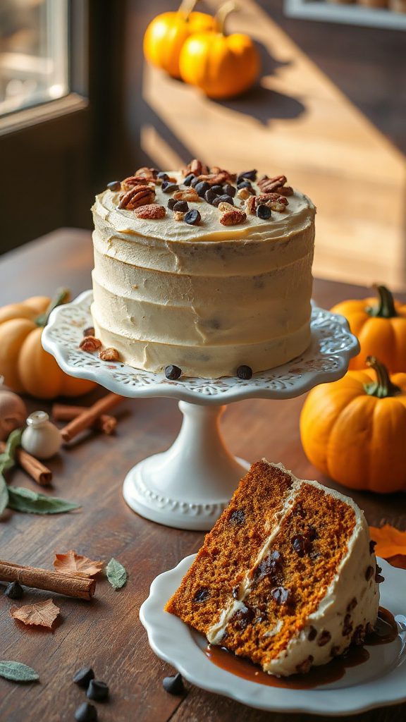 pumpkin chocolate chip cake pumpkin chocolate chip cake