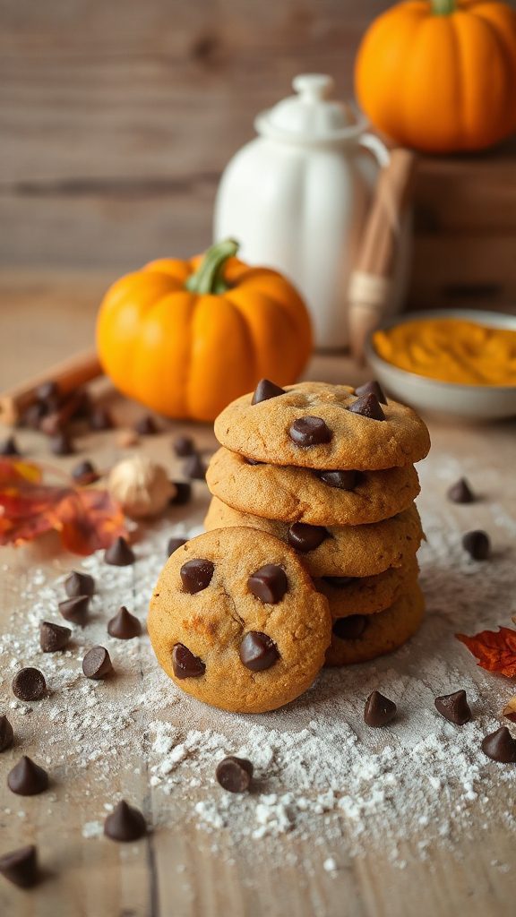 pumpkin chocolate chip cookies pumpkin chocolate chip cookies