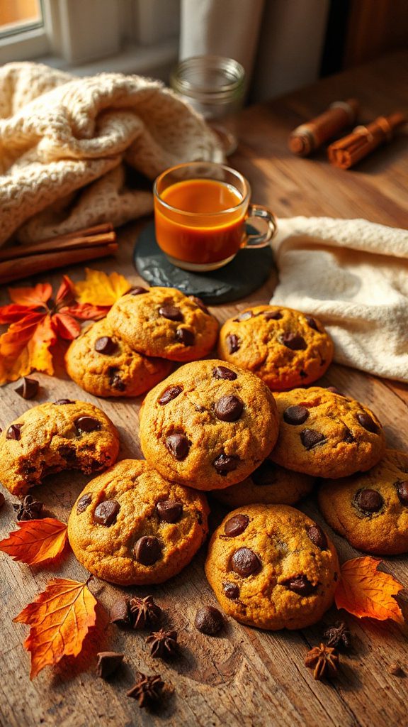 pumpkin chocolate chip cookies pumpkin chocolate chip cookies