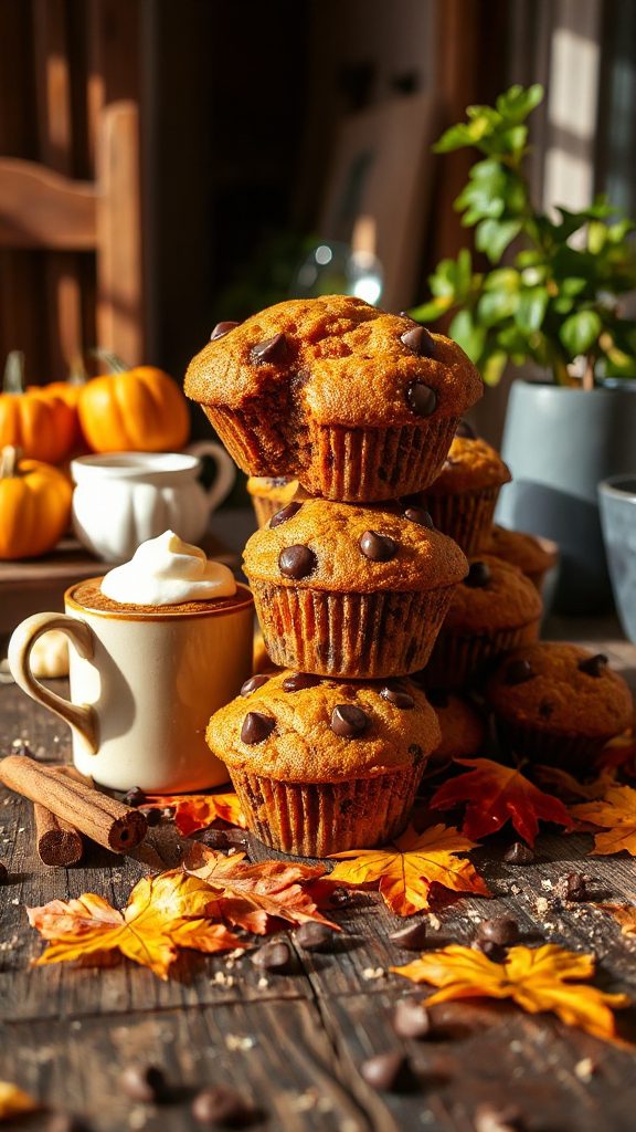 pumpkin chocolate chip muffins pumpkin chocolate chip muffins