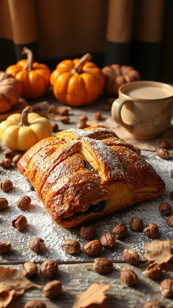 pumpkin chocolate hazelnut treat