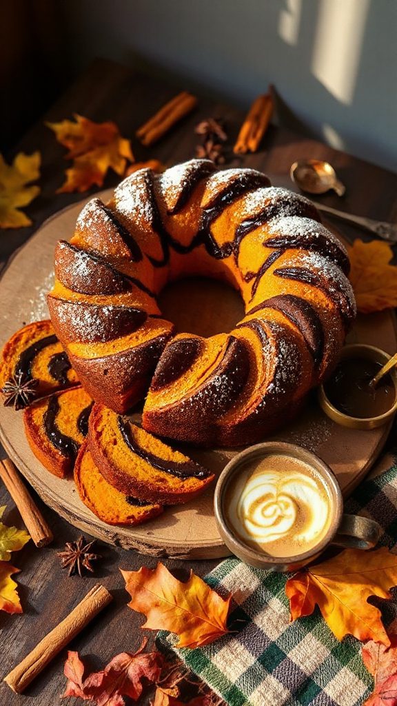 pumpkin chocolate swirl cake