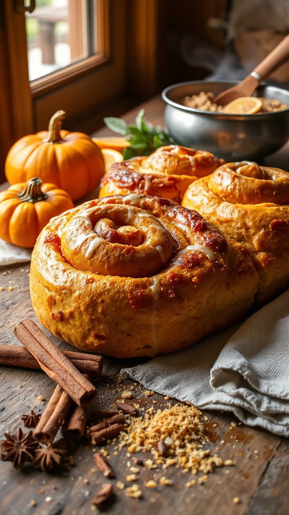 pumpkin cinnamon roll delights