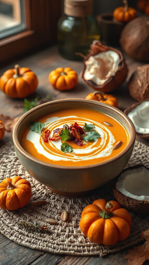 pumpkin coconut curry soup