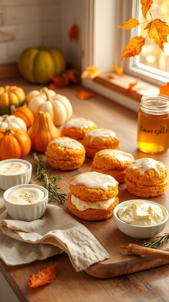pumpkin cream cheese biscuits