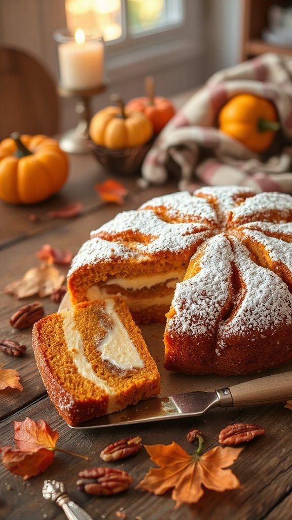 pumpkin cream cheese coffee cake