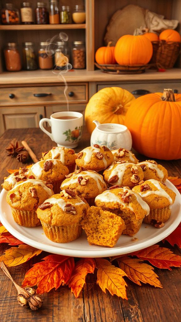 pumpkin cream cheese muffins