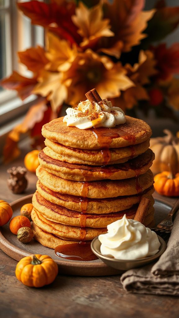 pumpkin cream cheese pancakes