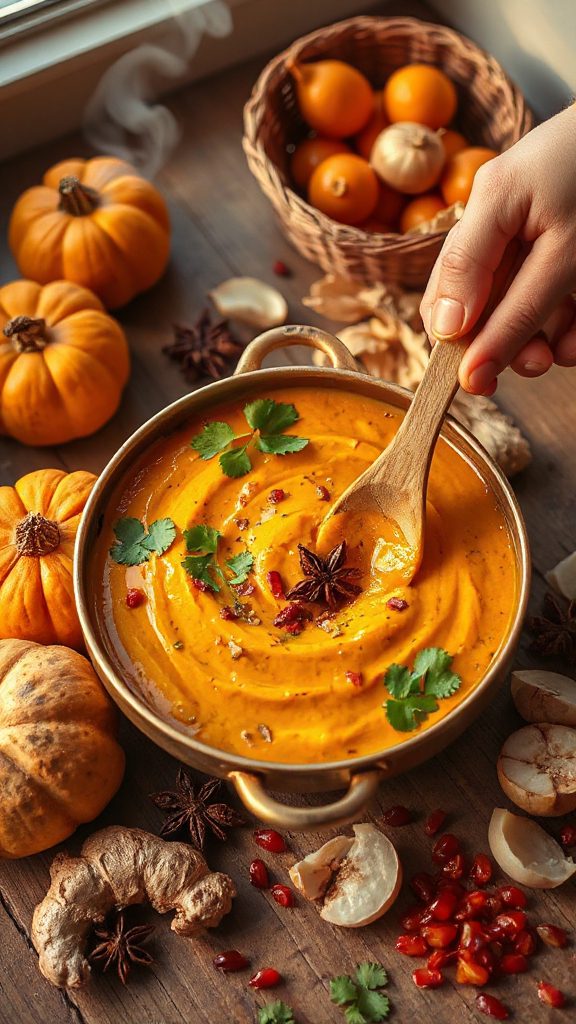 pumpkin curry with asafoetida