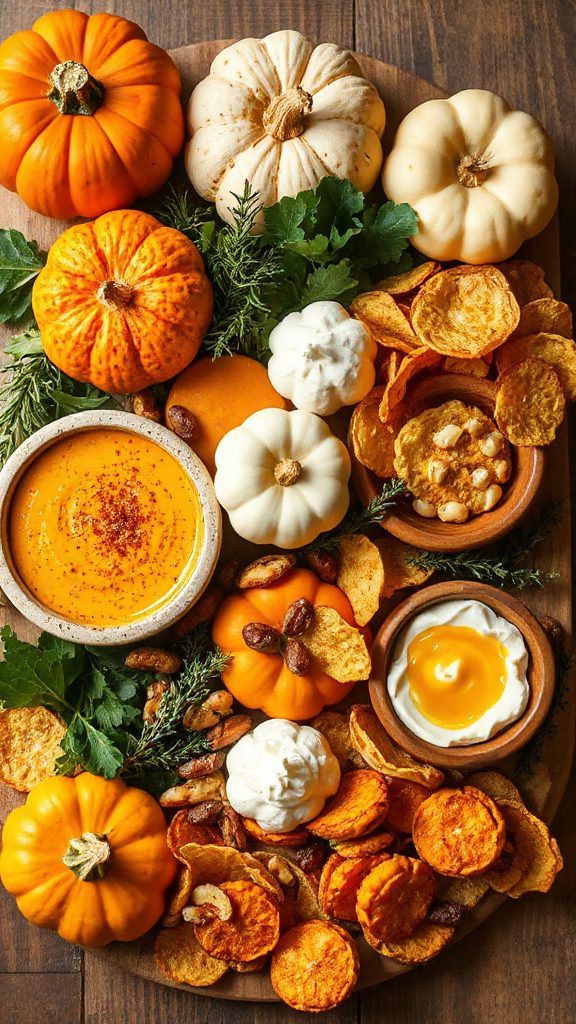 pumpkin dip with assorted chips pumpkin dip with assorted chips