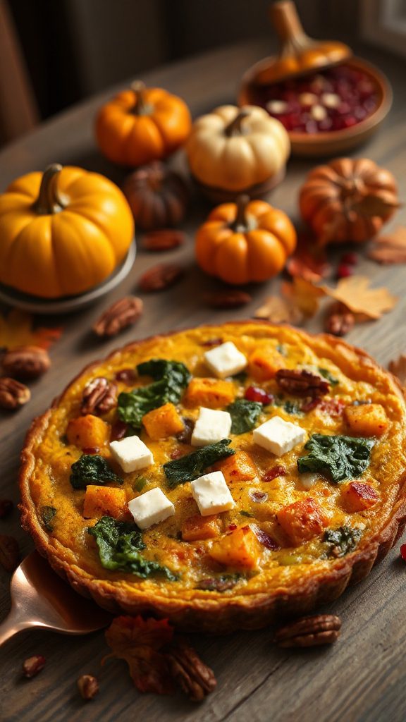 pumpkin filled fall frittata delight